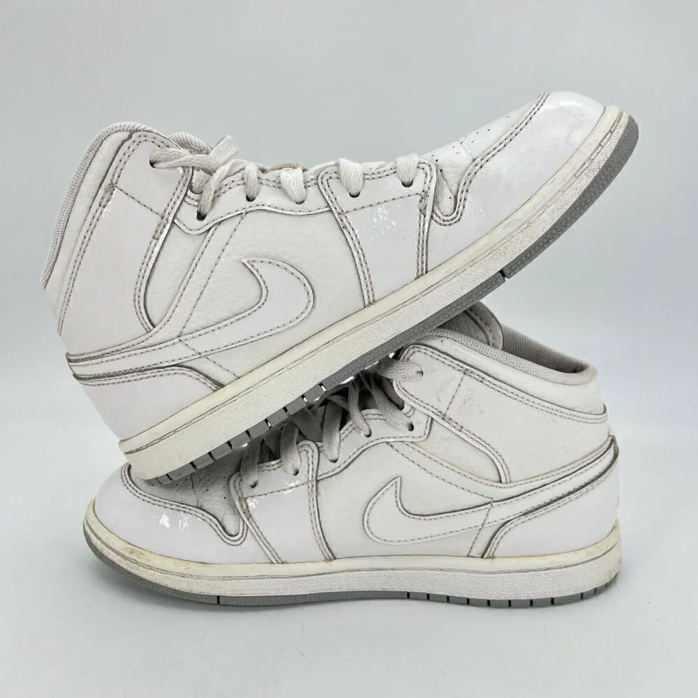 Nike Jordan 1 Phat White Wolf Grey Youth Sneaker Shoes 364772 102 Size 3 Y
